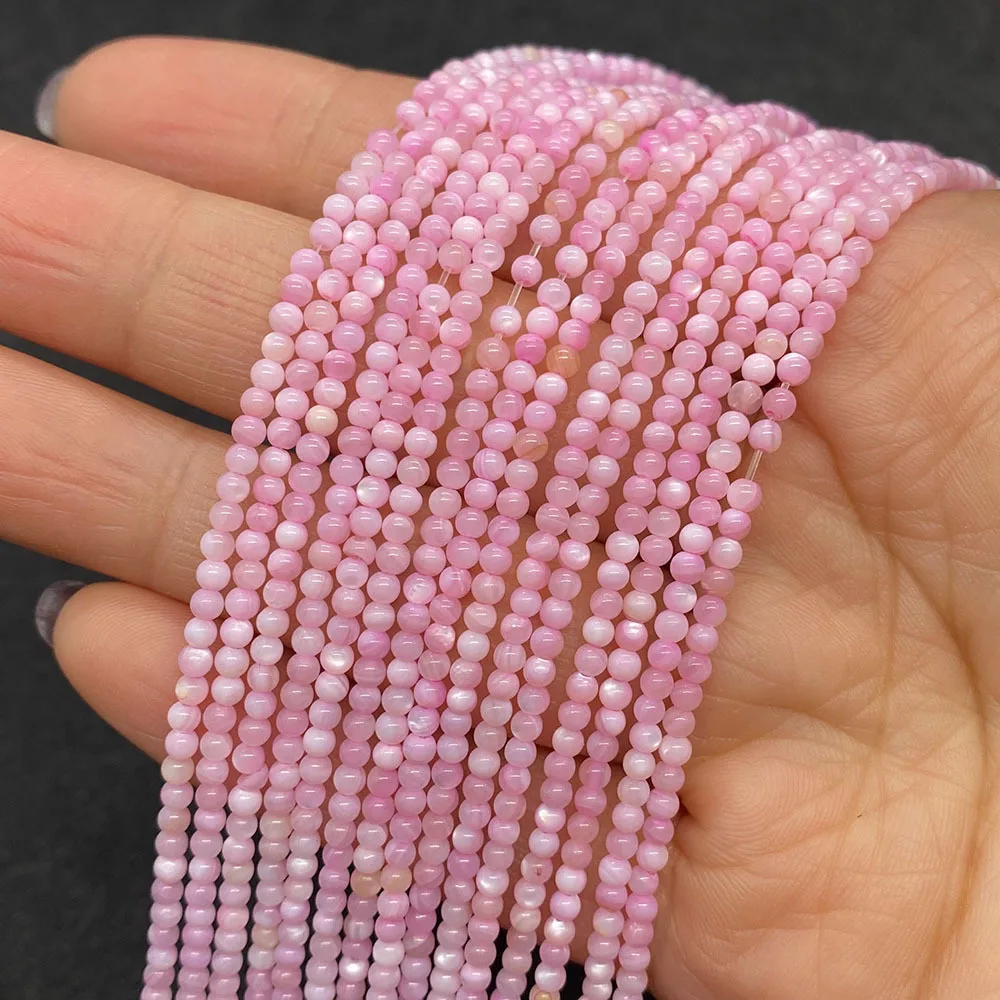 Wholesale Natural Freshwater Dyed Color Round Shape Mother Of The Pearl Shell Beads jewelry Beads