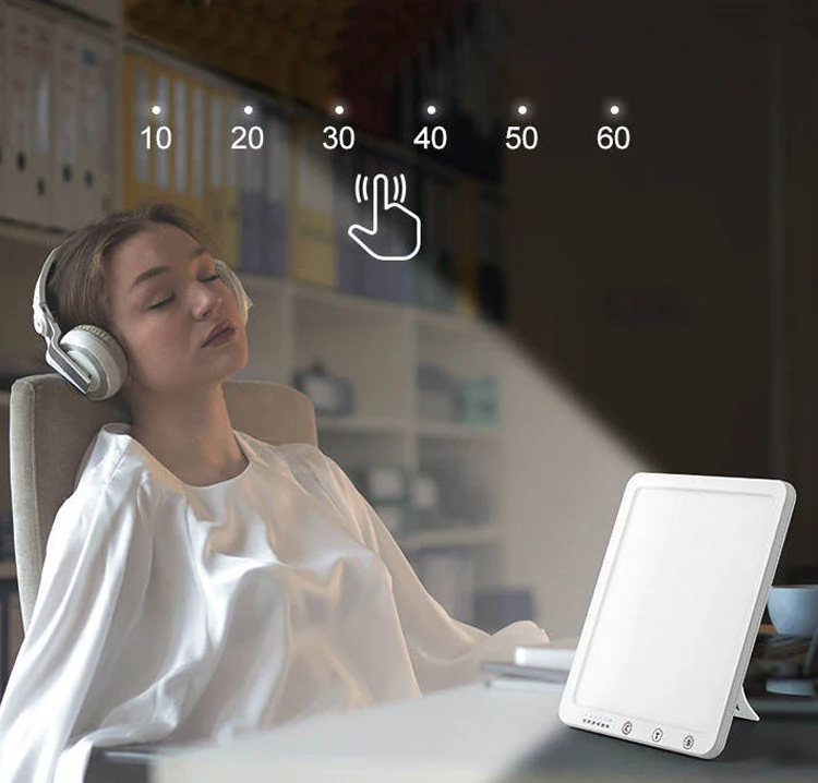 New Seasonal Affective Disorder Therapy Light Portable LED Therapy Lamp For Depress Bionic Daylight Sad Light Therapy Lamp