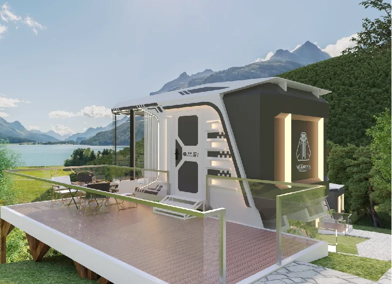 Prefabricated House Tiny Home Capsule House Capsule Hotel Furniture Portable Luxury Space Easy Build Other Prefab House