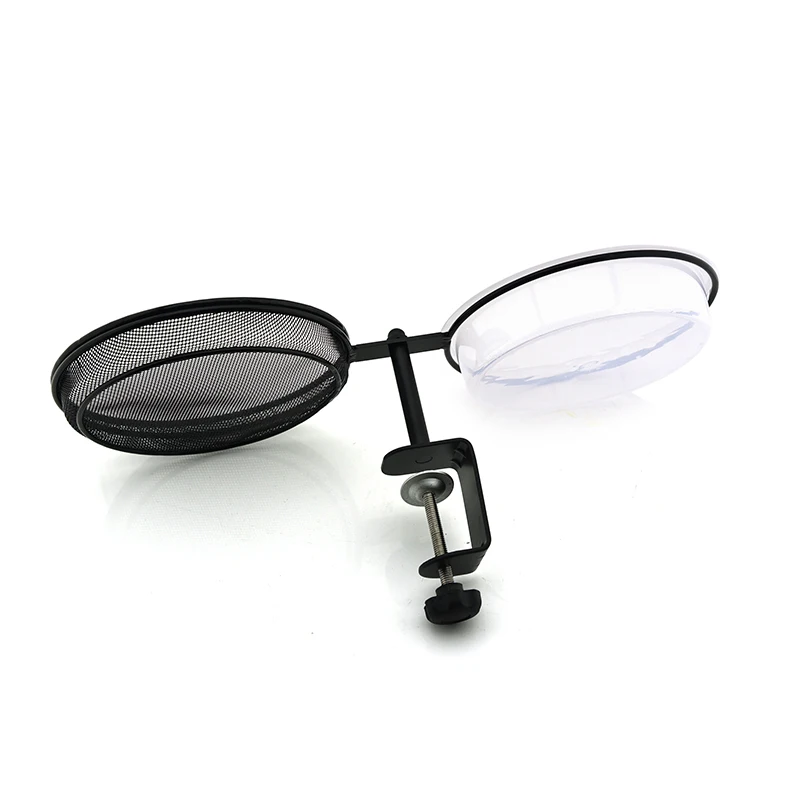 
Deck mounted bird metal mesh bowl feeder and bath, wind proof bird feeder 