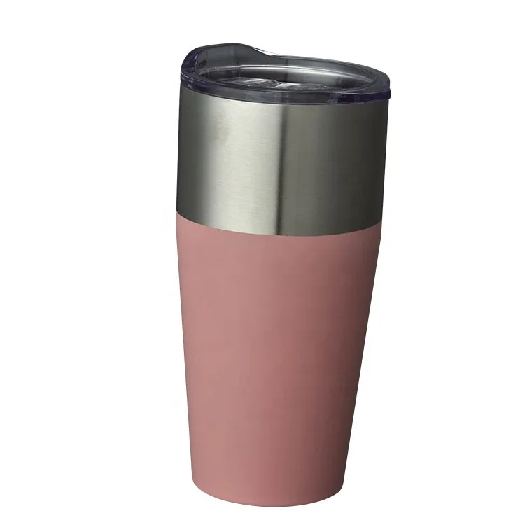 
 Customized Logo Travel Camp Stainless Steel Vacuum Insulated Mug with Lid  
