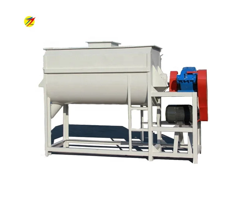 High efficiency chicken feed mixer for making animal feed,horizontal feed mixing machine