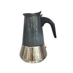 Hihg Quality Eco-friendly Custom Wooden Grain Stovetop Maker Cooker Espresso Moka Pot Coffee Maker