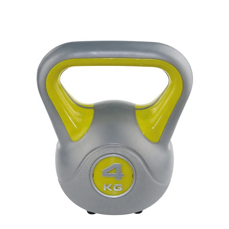 Hot Selling Double Color Custom Logo Vinyl Coated Cement Kettlebell