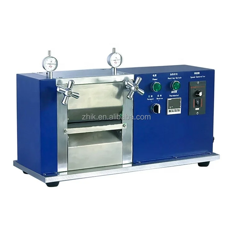 Lab 100mm 150mm 200mm width Heatable battery electrode rolling press machine roll press equipment manufacturing machinery