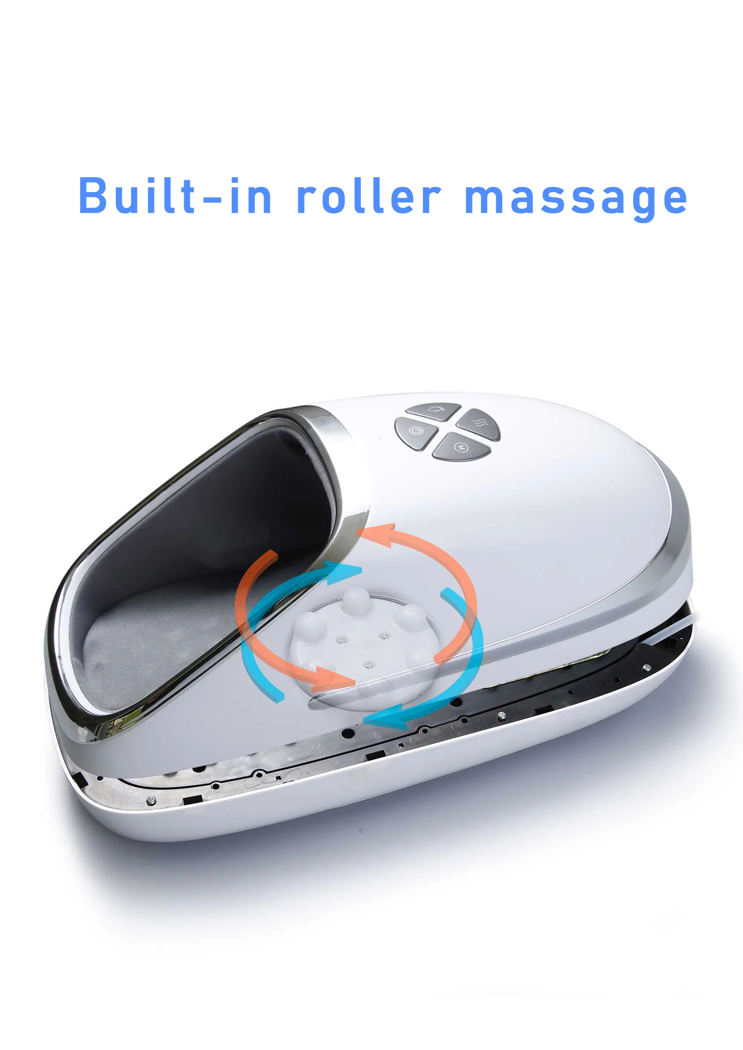 2024 new shoe design electric foot massager heating function kneading air compress foot relaxation massage