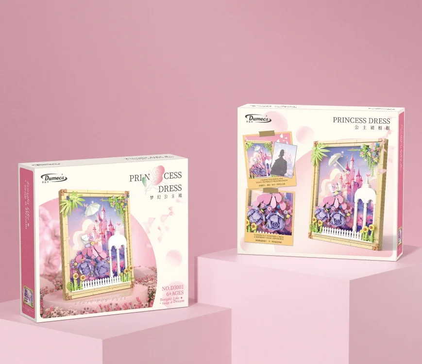 Fine brick small particles assembled education dream wedding princess children 655pcs plastic gift building block toys