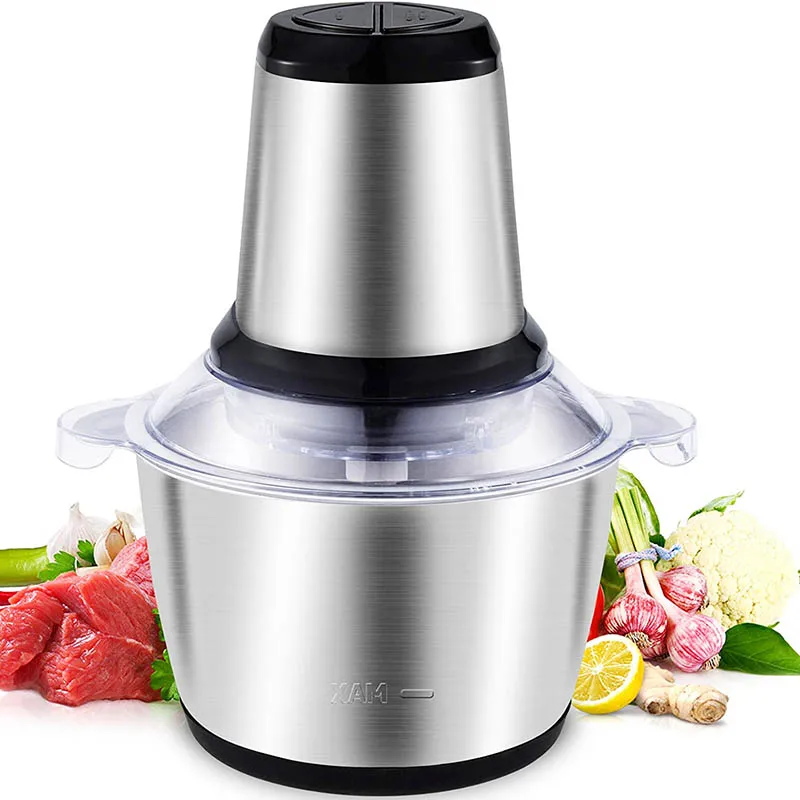 Stainless steel 3L Capacity Electric Chopper Meat Grinder Commercial Machine Manual Mixer Industrial