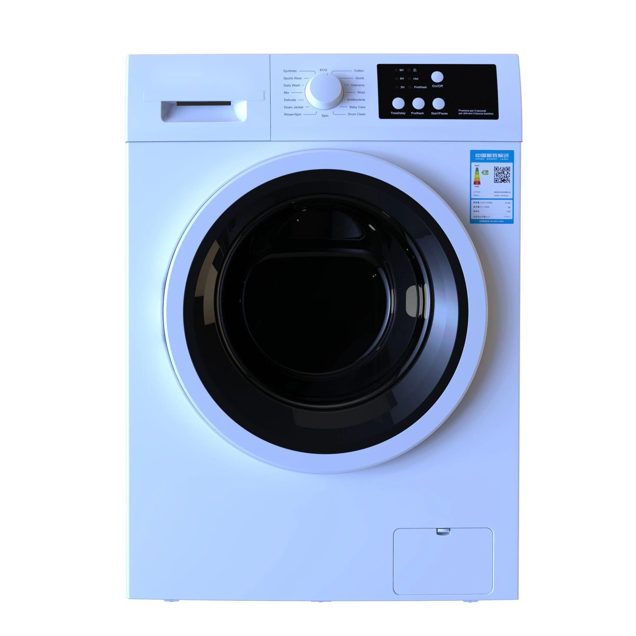 Cheap Clothes Fully Automatic Front Loading Drum Washing Machine And Dryer Combo 8Kg Washing Machine