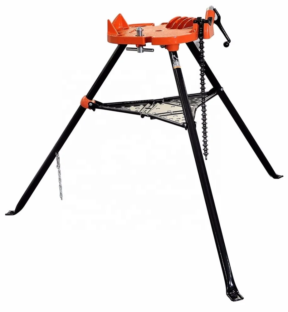 460 Aluminum Pipe Tri-stand Chain Vise 1/8inch to 6inch Pipe Holding Stand