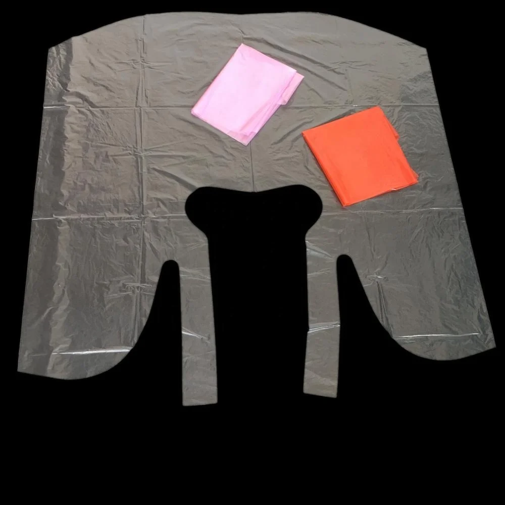 Factory directly sell cheap price HDPE LDPE CPE Salon Hair Cape Hairdressing
