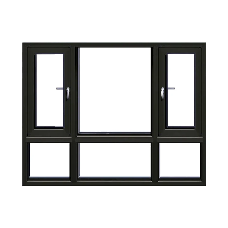 2 pane 3 panel aluminum casement window side panels windows with mosquito net