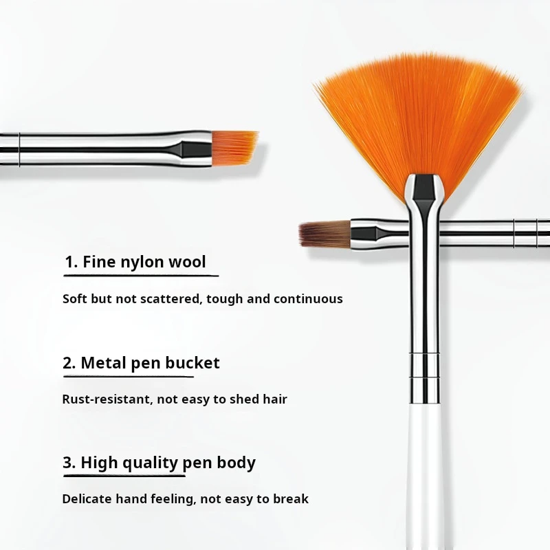 15 Pcs Nail Art Drawing Liner Brush Kit Acrylic Liquid Powder Carving Manicure Gel Brush Beauty Tools for Nail Salon