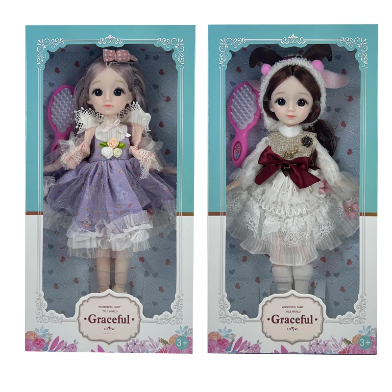 new product ideas 2024 12 inches Fashion bjd wedding dress doll 22 Joint Mermaid princess doll birthday gift sets