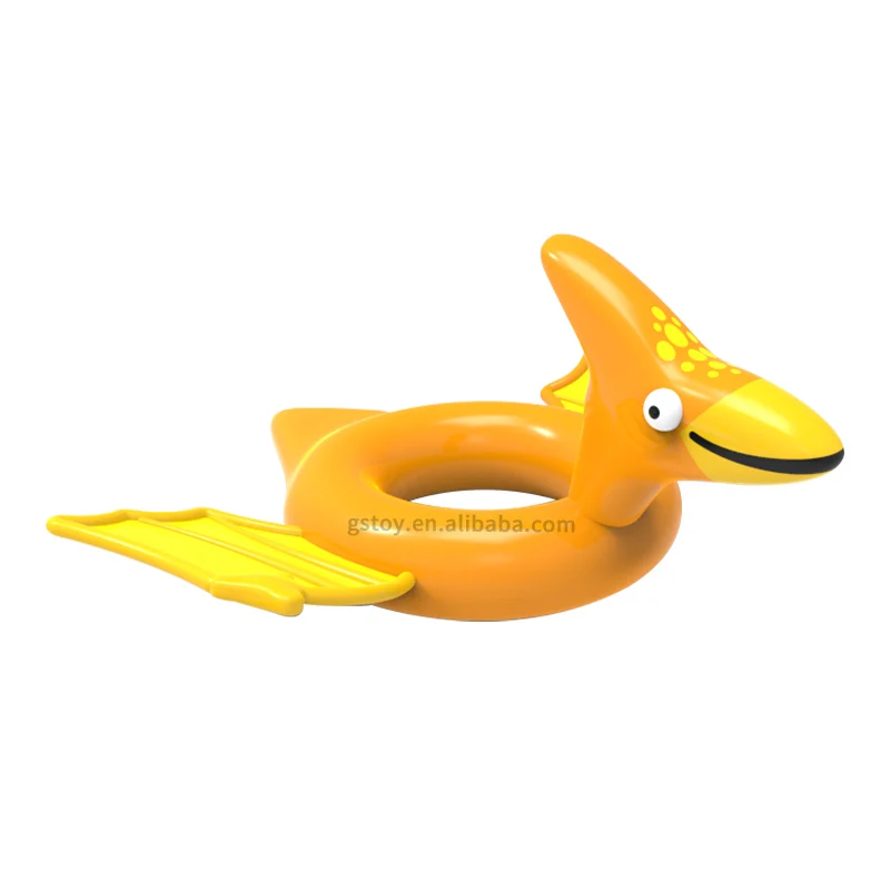 New Summer Outdoor Pterosaur Inflatable Pool Floats Children Safety Water Tube Swimming Toys Kids Dinosaur Swim Ring