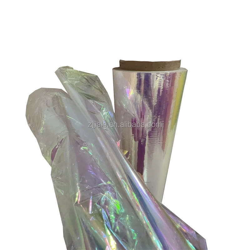 18Micron Blue color Rainbow Film Soft Translucent Injection PET Stretch  Film