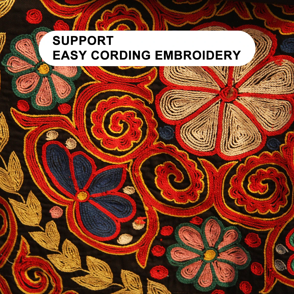 FT-CT1502  flat T-shirt Easy Cording & Beads Computerized two double 2 head Embroidery machine for home