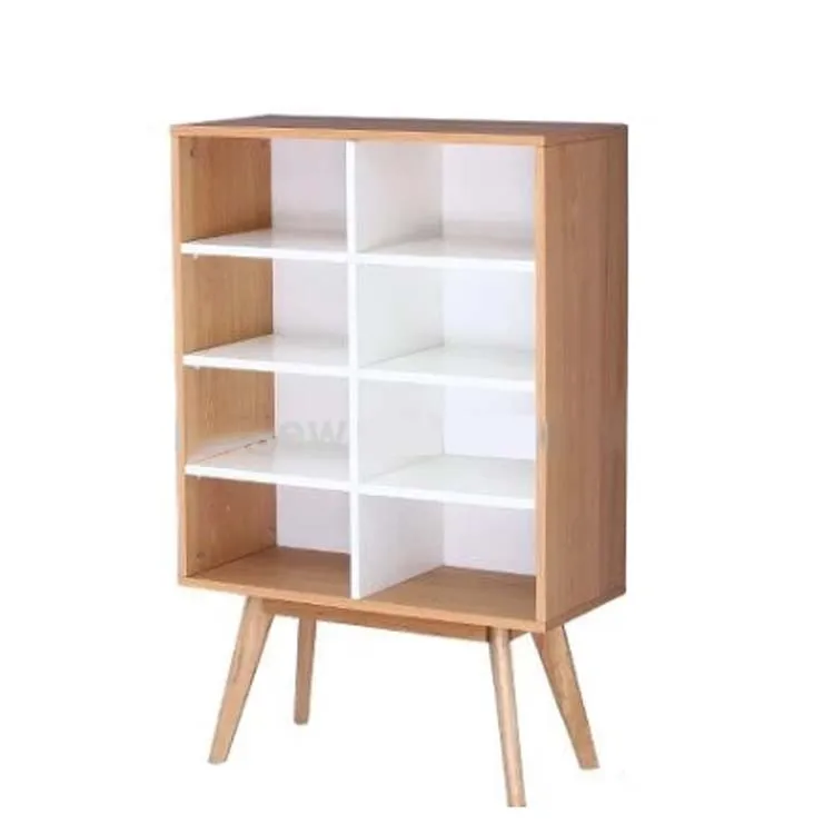 
Hot selling scandinavian modern bamboo bookshelf 