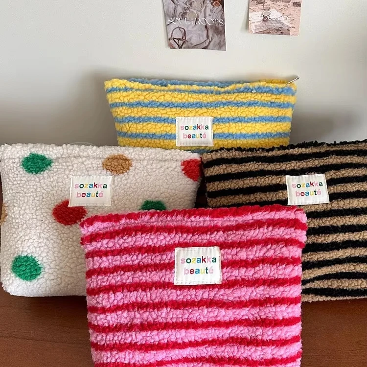 Wholesale Custom Logo Travel Organizer Storage Clutch Make Up Toiletry Cases Zipper Pouch  Cosmetic Makeup Bag For Women