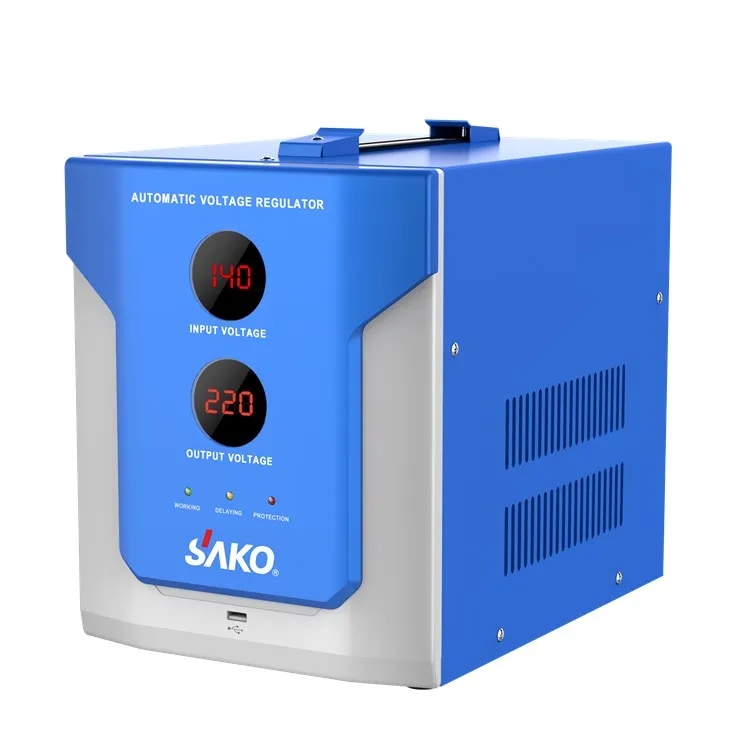 Single Phase auto voltage stabilizer 1000VA AC Factory Price for home 220V automatic voltage regulator