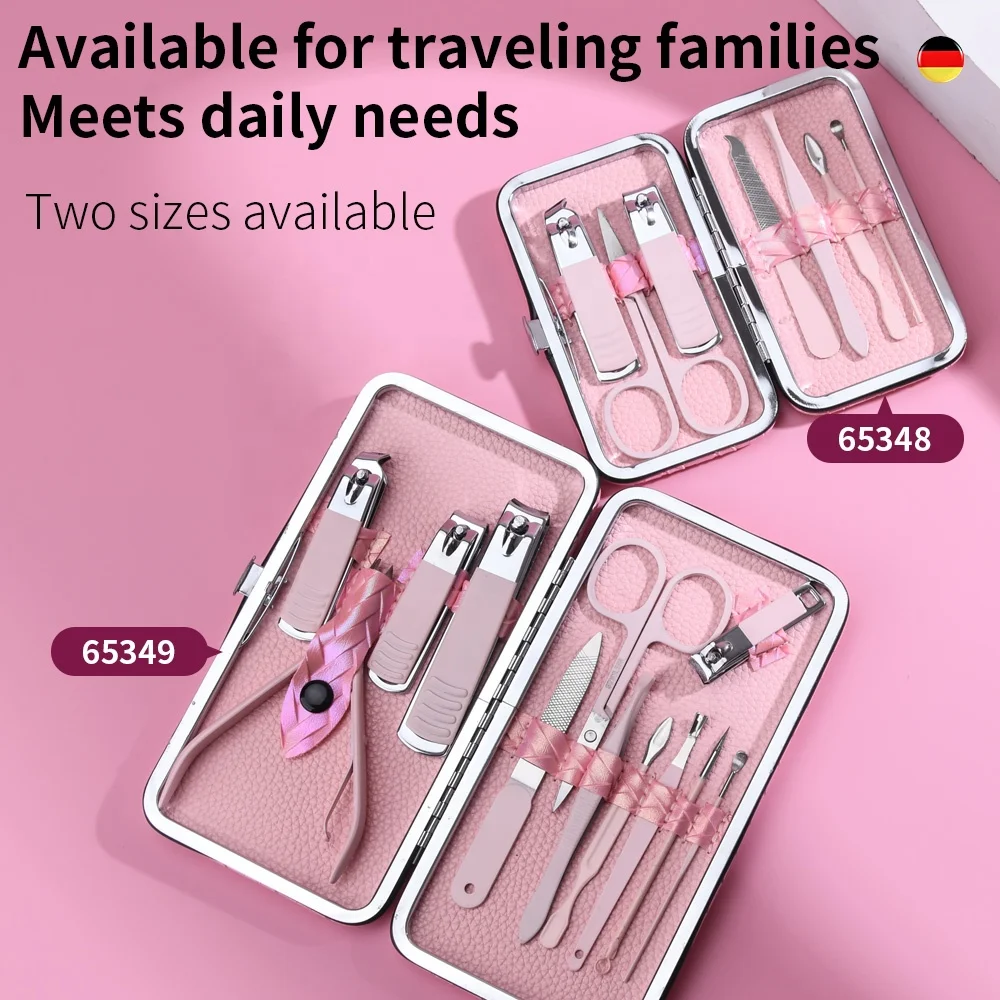 Holographic Case Nail Clippers Kit Manicure Pedicure set For Thick Nails Men Women Gift