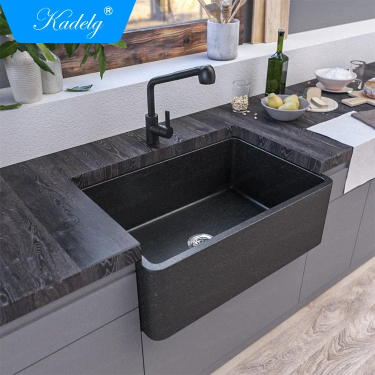 Hot Selling Composite Acrylic Solid Surface Kitchen Sink for Home
