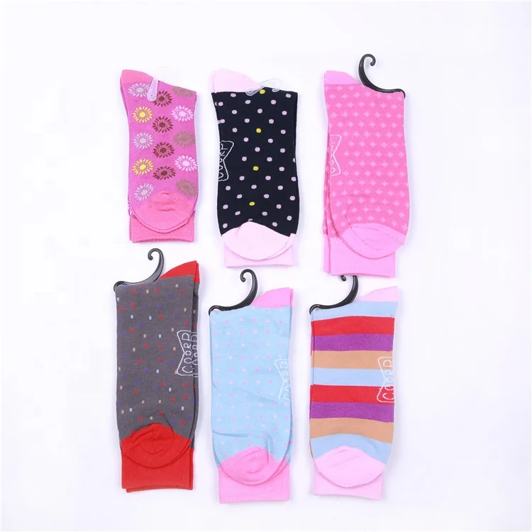 Высококачественные цветные весенне-осенние женские носки для отдыха с цветочным узором женские носки из бамбукового волокна