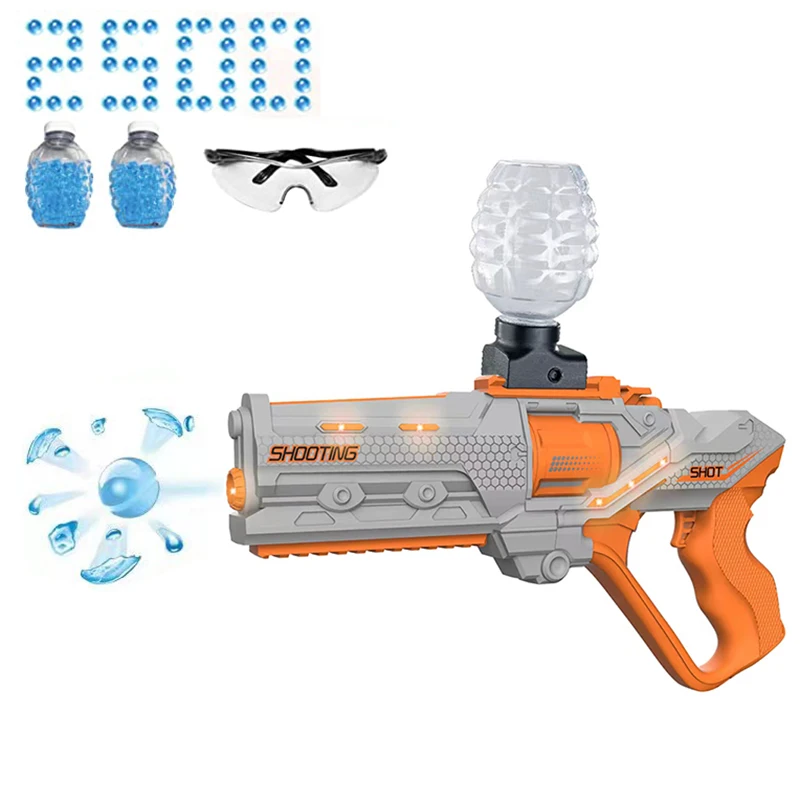 ST602A Kids Toy Gun Gel  High Speed Burst Water Bullets Bomb Metal Gel Gun Splatter Ball Blaster Sniper