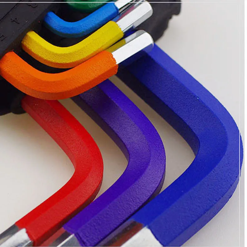 long colored allen keys hex key car repair tools allen wrench torx end hex key