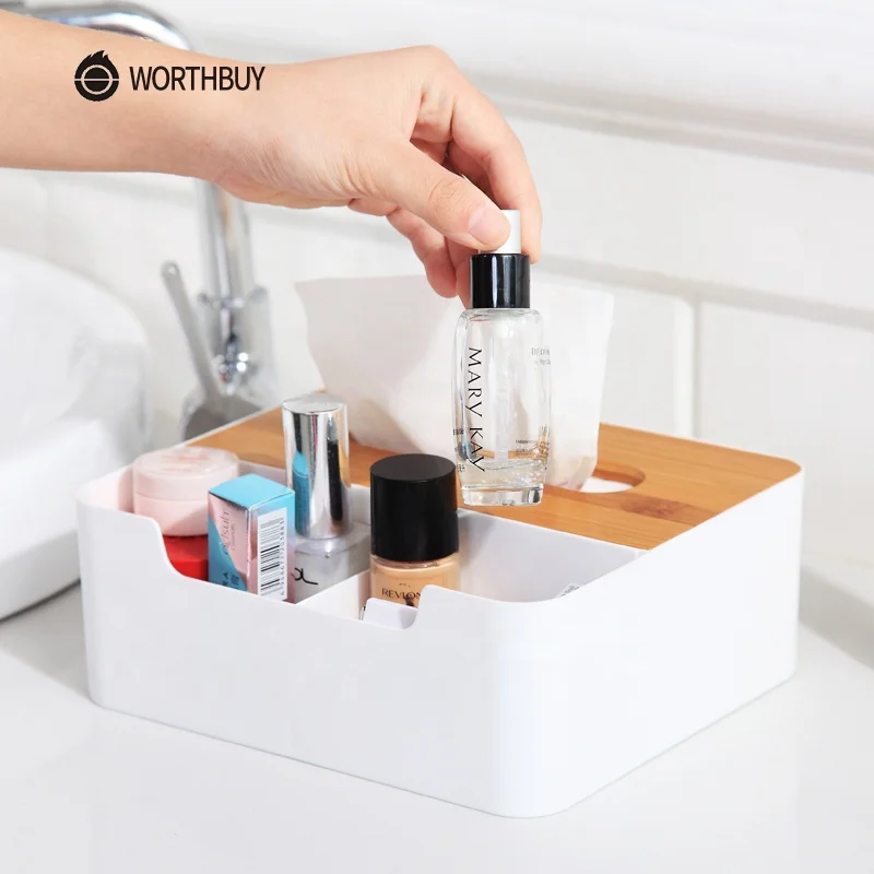 
Wholesale Wooden Tissue Box Paper Plastic Towel Holder With Wooden Cover Car Kitchen Napkin Paper Tissue Box Bathroom Accessory 