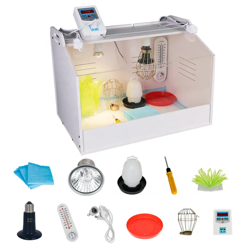 Chicken Incubator Brooder Medium Size Quail Bird Incubator Farm Crawl Pet Brooder