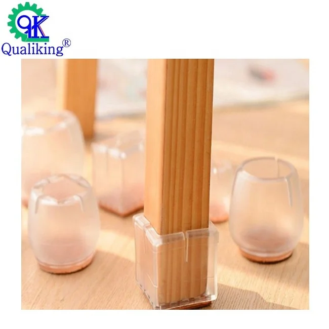 
Durable thickened transparent table chair wardrobe plastic furniture leg non-slip protective cover 