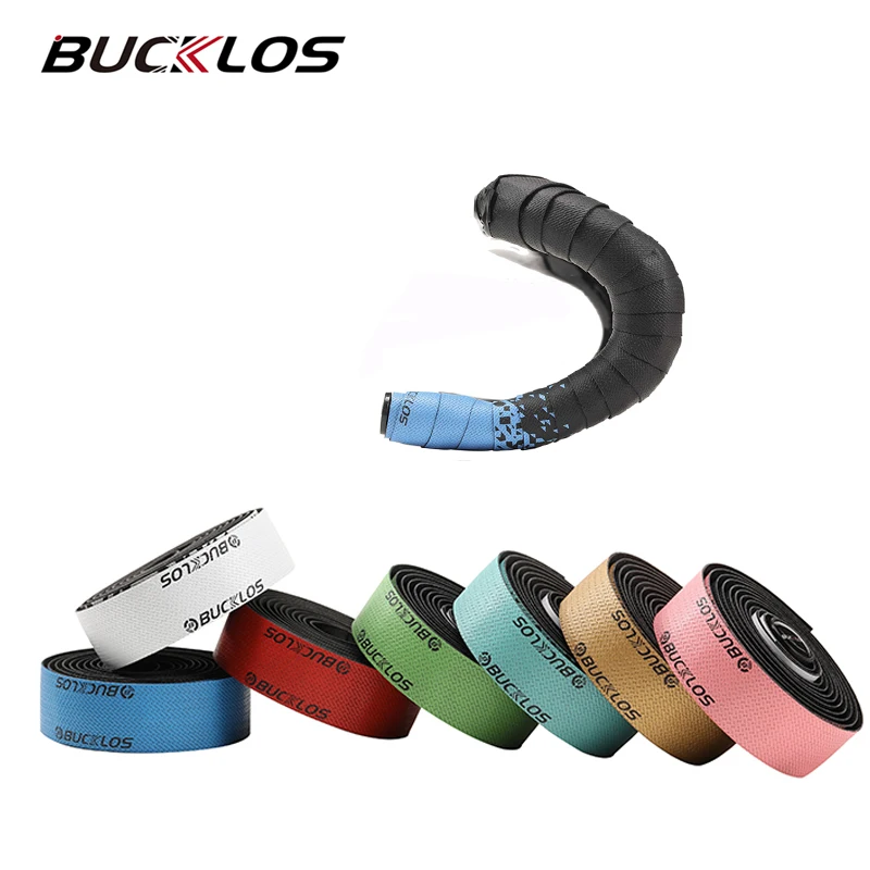 BUCKLOS Bicycle Handlebar Tape Steering Wheel Cover Road Bike Handlebar Anti-skid Belt Rubber Tape Bicycle Parts