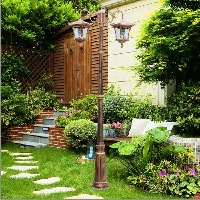 antique garden lighting pole lamp for home