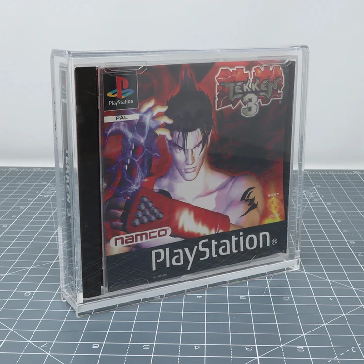 SHP прозрачная раздвижная крышка PlayStation Game акриловый дисплей для Sony PS1 Games