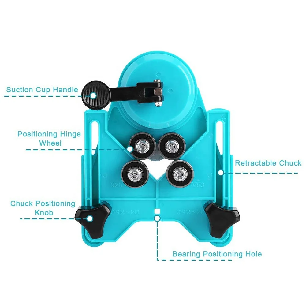 2022 High quality Ultra Low Quantity Universal Rail with Suction Cup for Porcelain Drills and Hole Knives