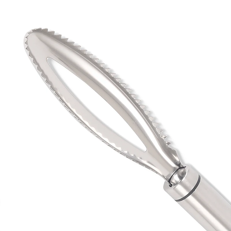 Factory wholesale Stainless Steel Fish Scale Scraper Peeler Remover Device Fish Skin Steel Fish Shaver
