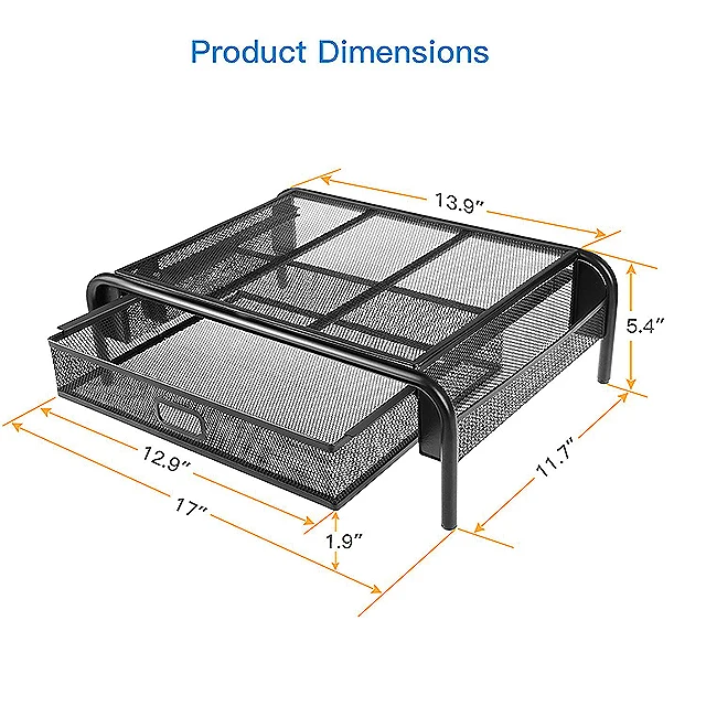 
Mesh Monitor Riser Monitor Stand Laptop Stand Laptop Riser Office Storage 