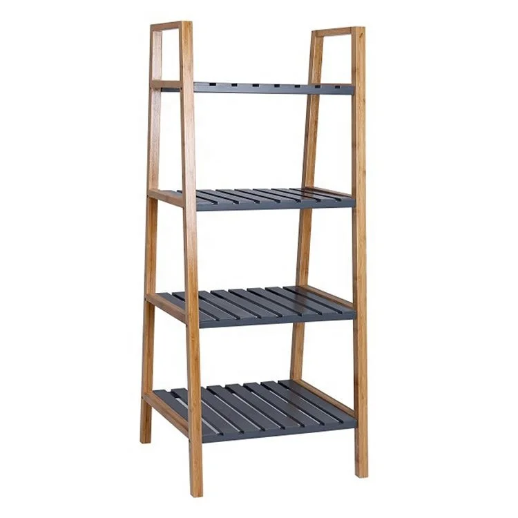 Hot Selling Wood Bookcase With 5 Wooden Shelves Multifunctional Vintage Bookshelf For Home Living Room Office