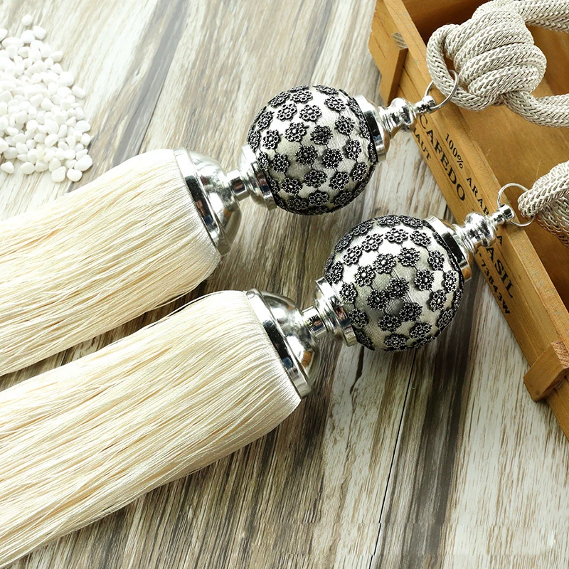Exquisite plum curtain strap hanging ball European tassel hanging ball curtain buckle curtain rope strap