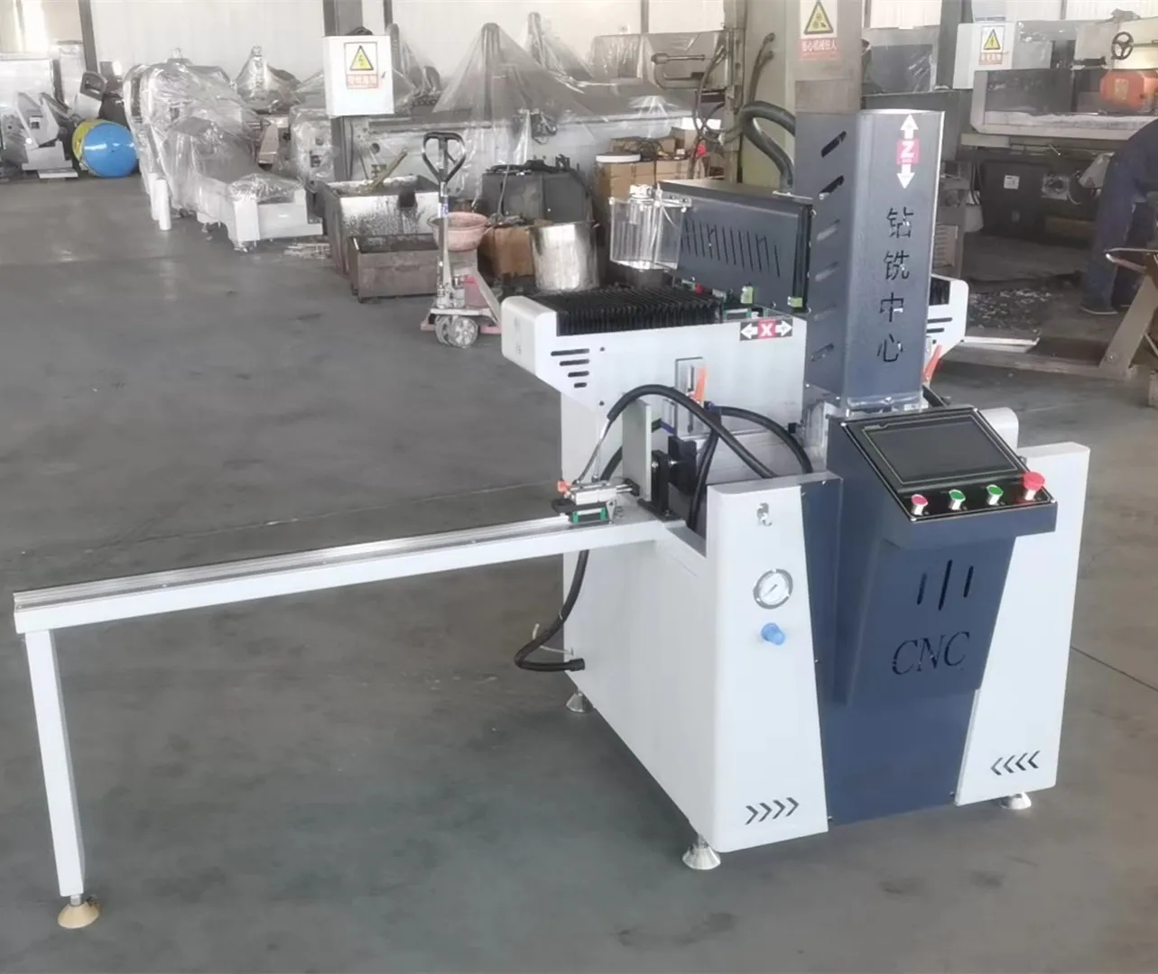 2024 New Design 800mm 1200mm 3 Axis Cnc Drilling And Milling Machine For Aluminum Profile/aluminum window CNC copy router