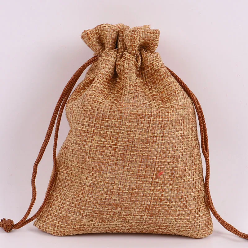 Eco Friendly Natural Jute Burlap Bag Sack For Rice Sugar Coffee Cocoa And Other Grain Products Custom Printed