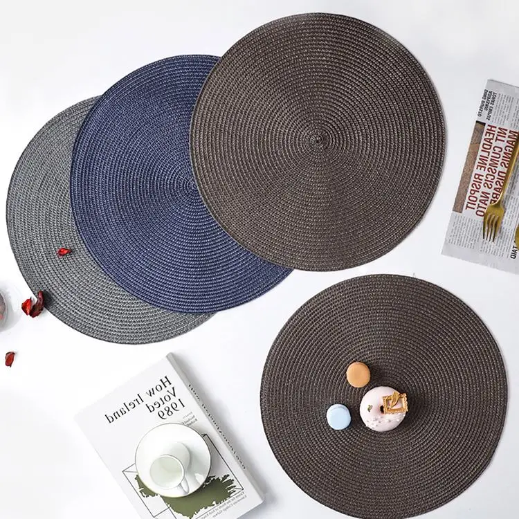 European Style Design Round Placemats Laminate Cork Placemat