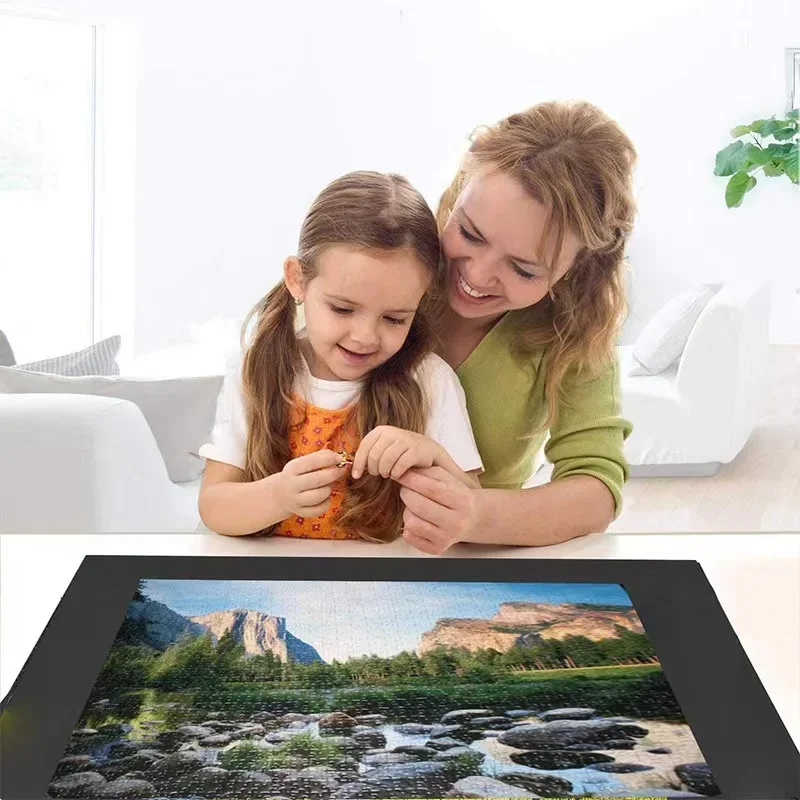 Jigsaw Puzzle Roll Up Mat with Rubberized Base  Play Mat for kids