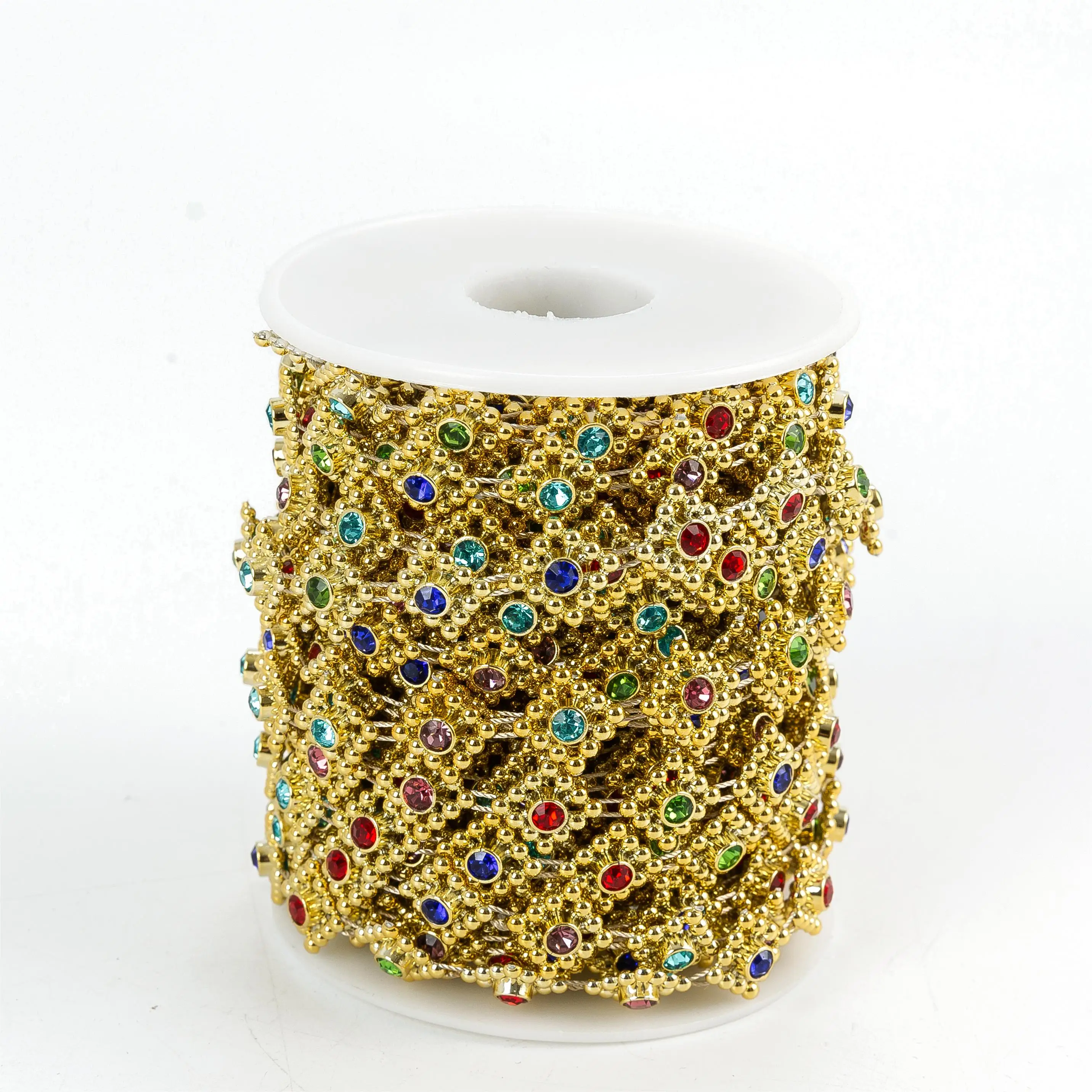 Wholesale Crystal Rhinestone Chain Trimming Bridal Sash Rhinestone Trim Applique Wedding Belt Garment Accessories