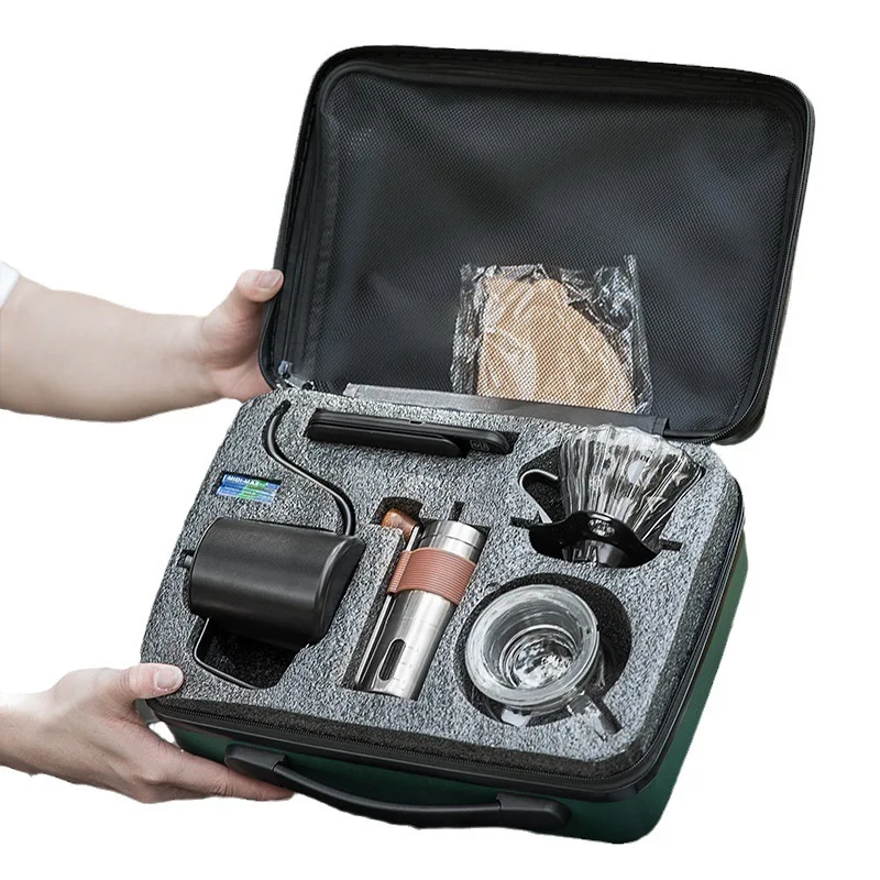 U60 coffee drip set travel bag coffee brewing kit with pour over coffee kettle portable gift accessories outdoor camping picnic