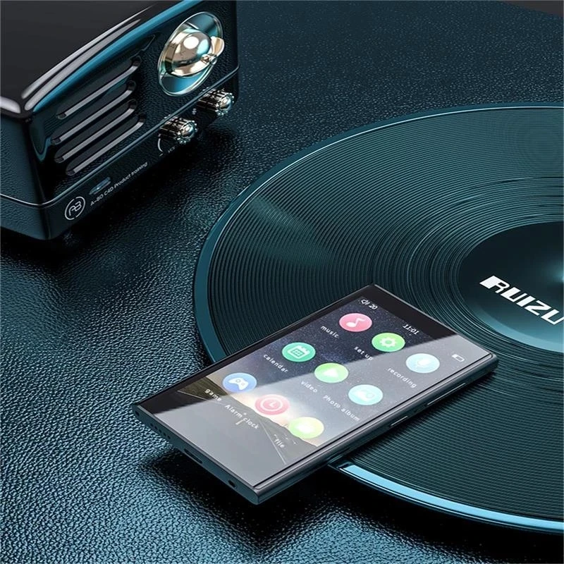  RUIZU H10 металлический MP4-плеер BT 5 0 встроенный динамик с 3 8 дюймовым сенсорным экраном 16 Гб/32 Гб музыкальный плеер Радио Запись электронная книга
