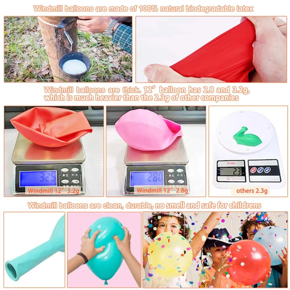 Eco Friendly Biodegradable 100% Nature Latex Burgundy Party Ballon Balloons