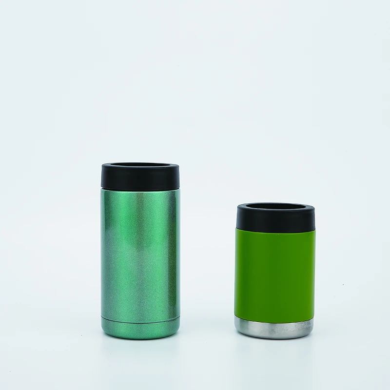 Hot Selling Beverage Cooler Holder  Double Wall Insulated  Stainless Steel Cola Beer Thermos Water Bottle Cola Can