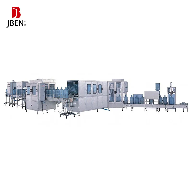 Fully Automatic 5 Gallon 20Liter Jar Washing Filling and Capping machinery Plant